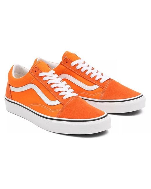Vans Orange Old Skool Tiger' for men