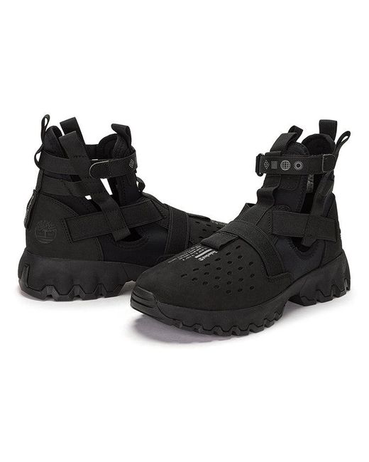 Timberland Black Greenstride Edge Lace Up Boot Sandals for men