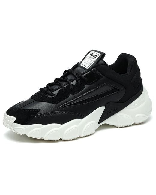 Fila Black Fashion Sneakers Low-Top Running Shoes for men