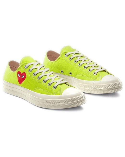 Converse Yellow X Comme Des Garcons Play Chuck 70 Low 'Bright' for men