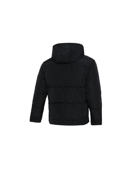 PUMA Black Hoodie Loose Down Jacket for men