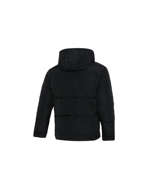 PUMA Black Hoodie Loose Down Jacket for men