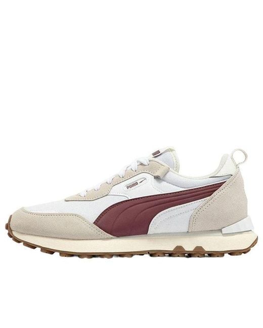 PUMA White Rider Fv Pop Fs Burgundy'