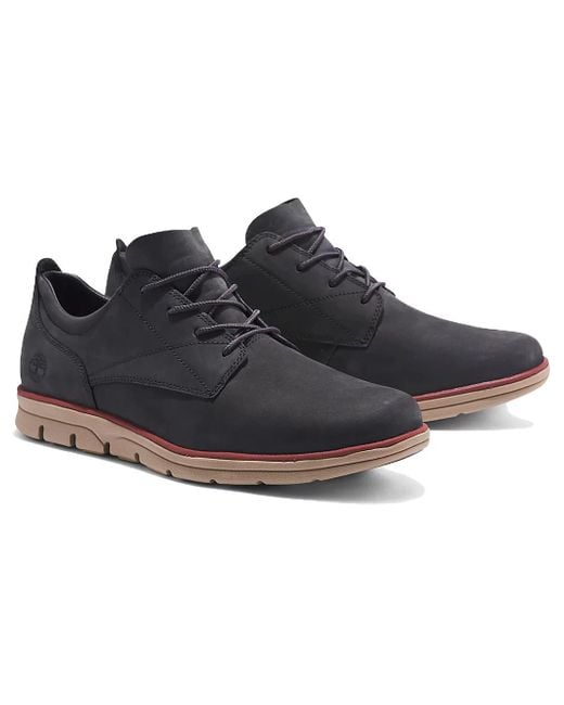 Timberland Black Bradstreet Leather Oxford Shoes 'Dark' for men