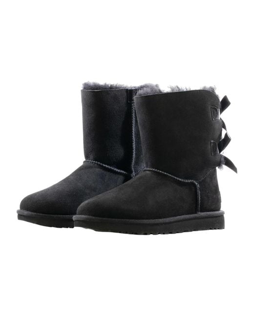 Ugg Black (Wmns) Mini Bailey Bow Ii Boot Fleece Lined
