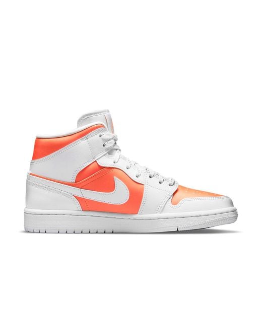 Nike White (Wmns) 1 Mid Se 'Bright Citrus'