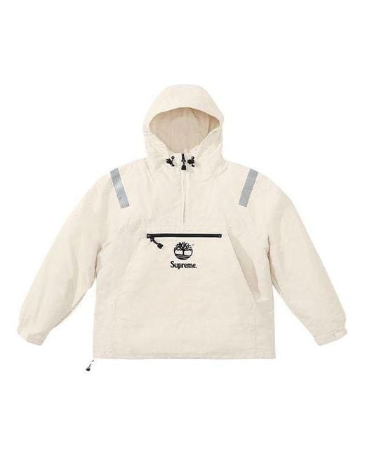 Supreme X Timberland Reflective Taping Anorak in White for Men