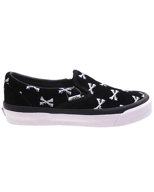 Vans Black Wtaps X Og Classic Slip-On Lx 'Bones' for men