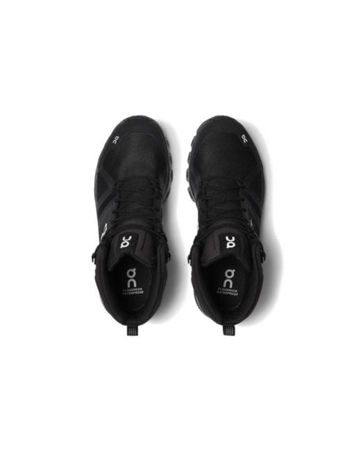 On Shoes Black Cloudrock Waterproof for men