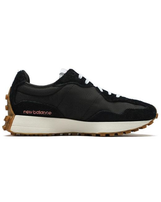 New Balance Black 327 In Synthetic