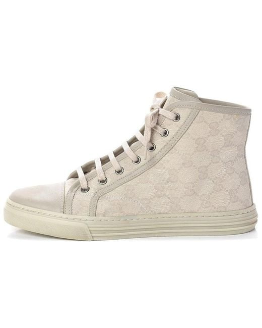 Gucci Natural (Wmns) Gg High 'Logo Print