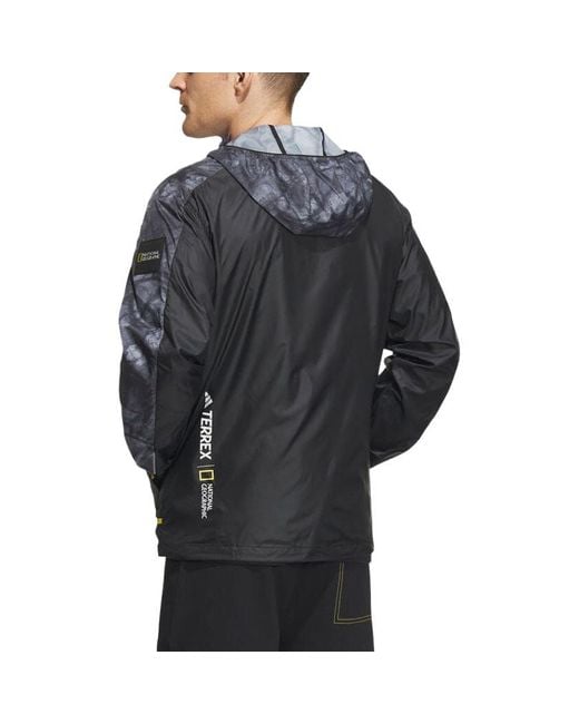 Adidas Blue National Geographic Wind.Rdy Jacket for men