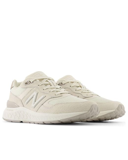 New Balance White Fresh Foam Walking 880 V6 'Linen' for men