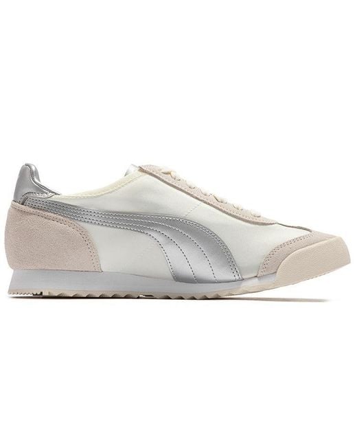PUMA White Roma Og Nylon Metallic 'Whisper' for men