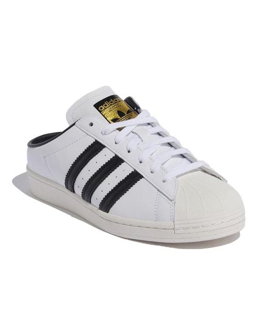 Adidas Gray Superstar Mule for men