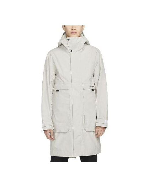 Nike Gray Gore-tex 2-in-1 Detachable Stay Warm Hooded Big Pocket Padded Bone Jacket for men