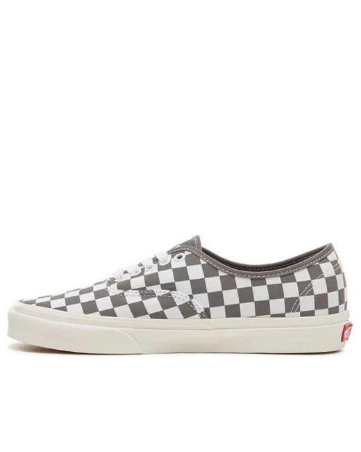 Vans White Authentic 'Checkerboard for men