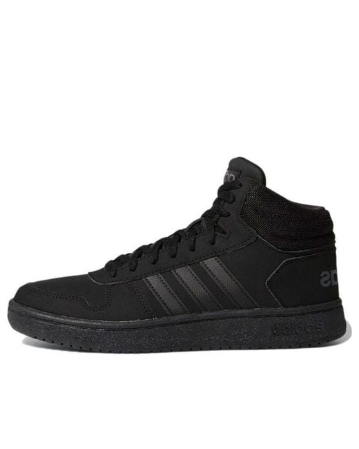 Adidas Black Hoops 2.0 Mid Shoes 'Core' for men