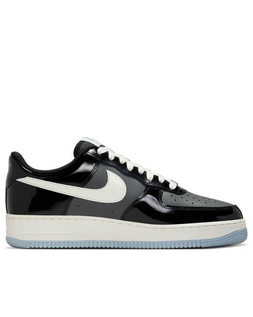 Nike Black Air Force 1 Low Iron Patent' for men