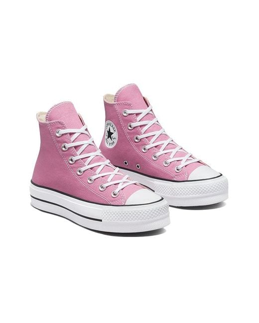 Converse Purple (Wmns) Chuck Taylor All Star Lift High 'Magic Flamingo'
