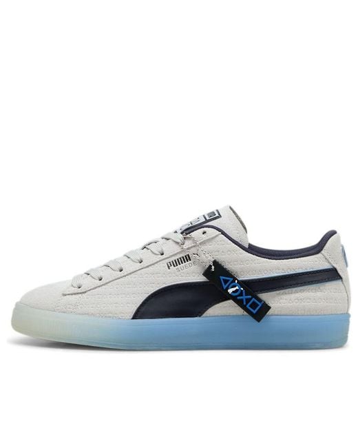 PUMA Blue X Playstation Suede 'Glacial' for men