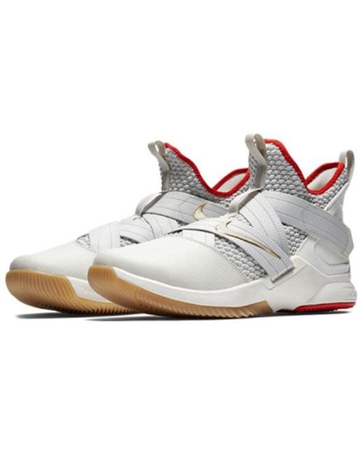 Nike White Lebron Soldier 12 Ep 'Light Bone' for men