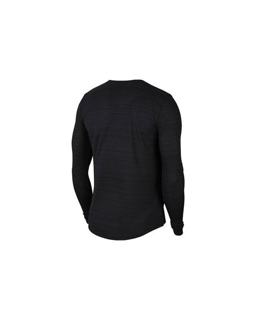 Nike Black As Nk Df Miler Top Ls for men