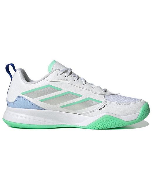 Adidas Blue (Wmns) Avaflash Low Tennis Shoes Metallic Pulse Mint'