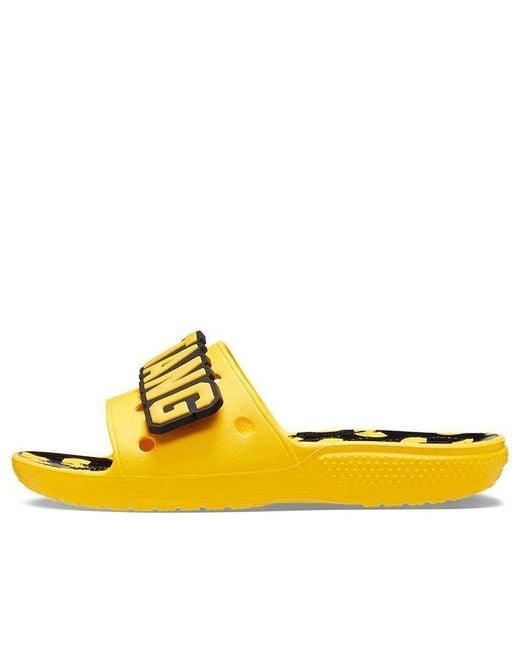 CROCSTM Yellow Wu-Tang Clan X Classic Slide for men