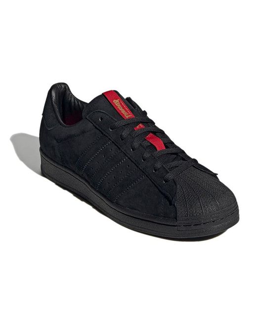 Adidas Blue Thrasher X Superstar Adv Scarlet' for men