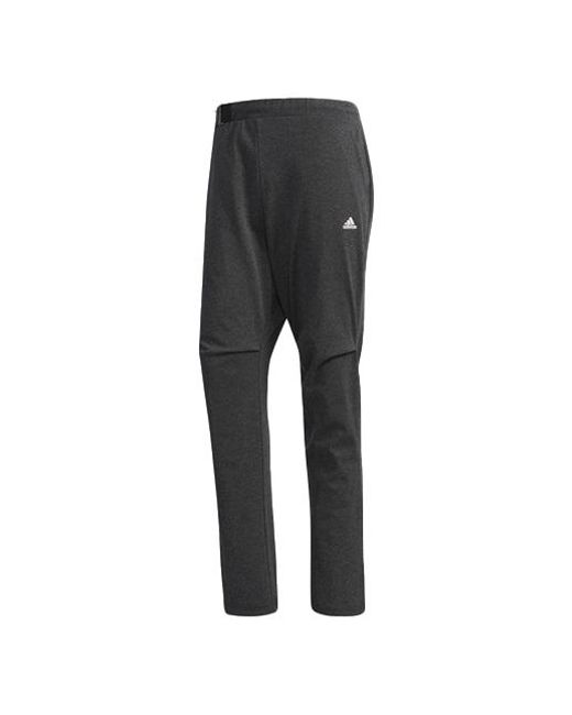 Adidas Black Casual Running Sports Knit Long Pants for men