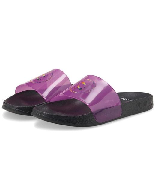 PUMA Purple Leadcat Slide 'Pride' for men