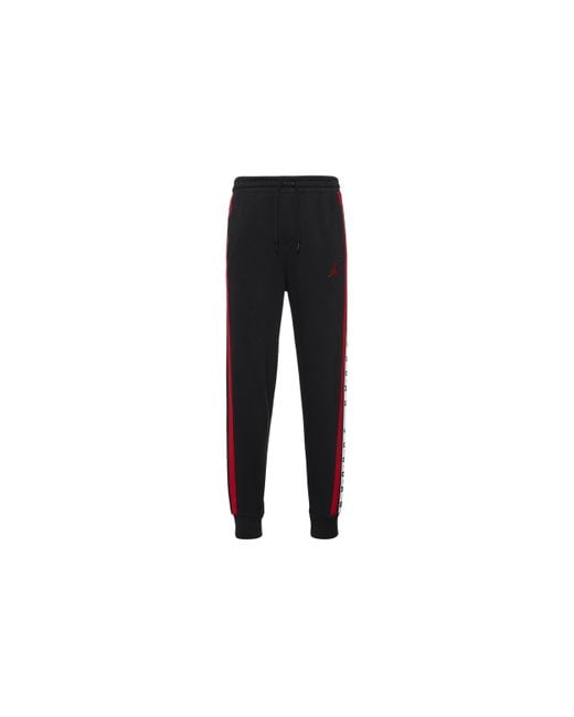 Nike Red Logo Splicing Fleece Lined Stay Warm Bundle Feet Sweatpants Winter for men