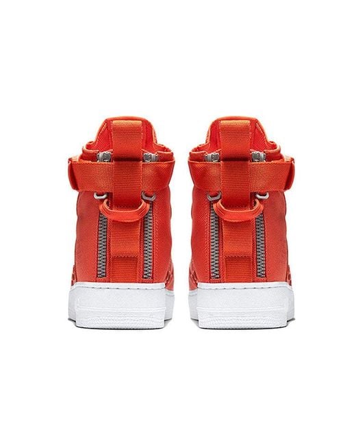 Nike Red Sf Air Force 1 Mid 'Team' for men