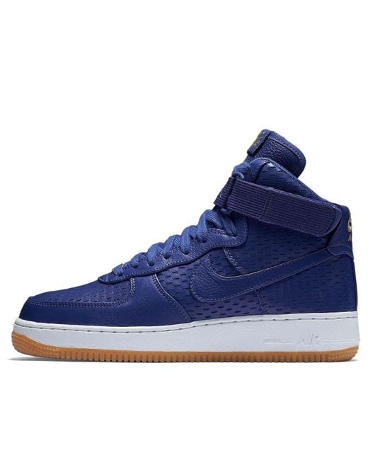 Nike Blue (Wmns) Air Force 1 High Premium 'Dark Dust'