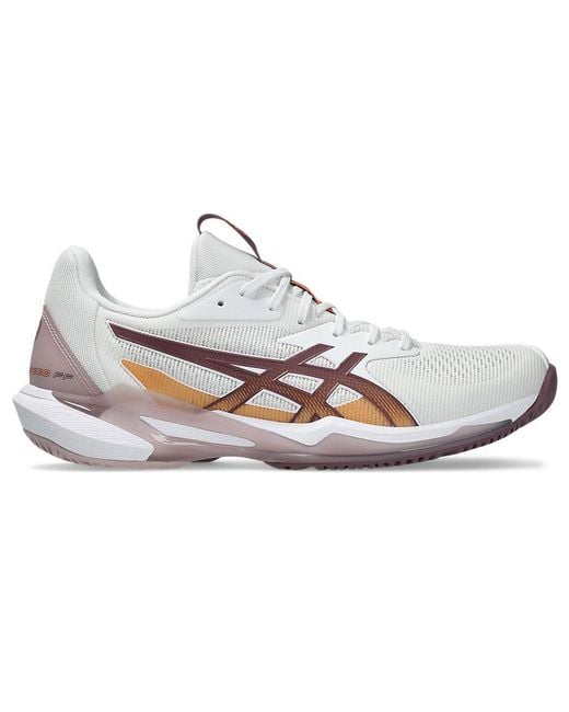 Asics White Solution Speed Ff3 Tennis Shoes