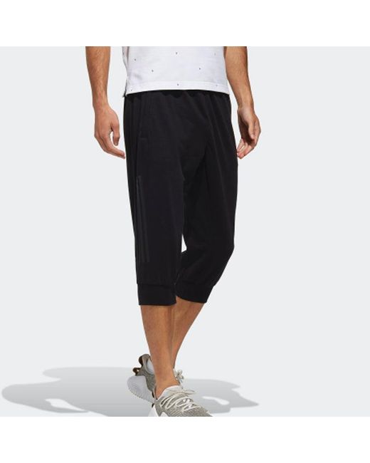 Adidas Black Ai Pnt 34 Lwft Sports Woven Long Pants for men