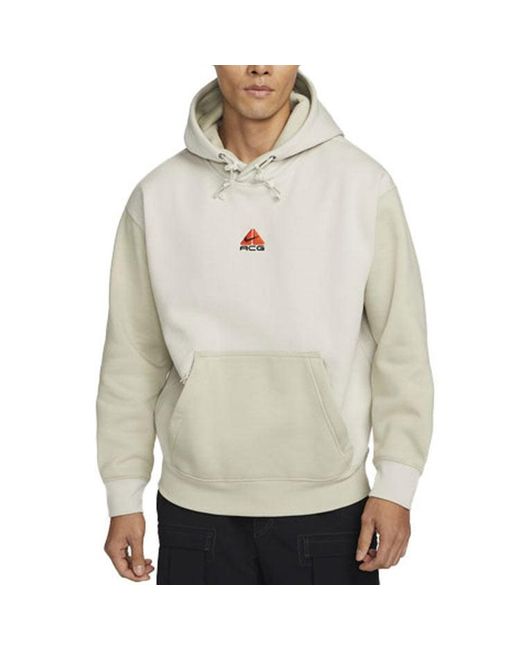 Nike White Acg Fleece Stay Warm Pullover Sports Couple Style Creamy
