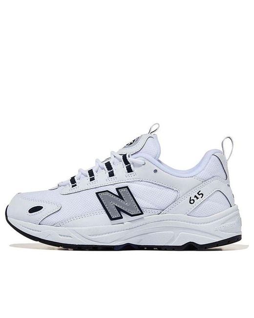 New Balance White Ml615 D Wide for men