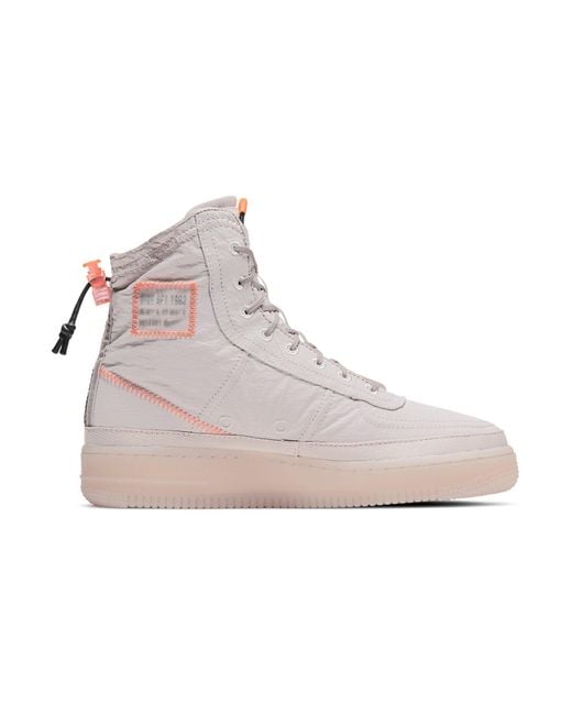 Nike Purple (Wmns) Air Force 1 High Shell 'Platinum'