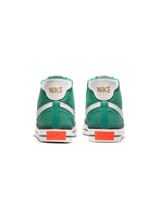 Nike Green Court Legacy Canvas Mid for men