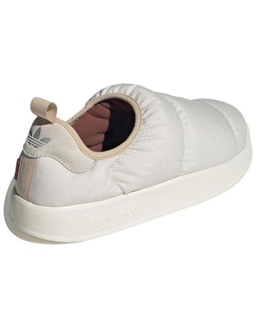 Adidas White Puffylette 'Aluminium' for men