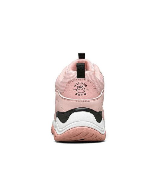 Skechers Pink (Wmns) D'Lites Train Low-Top Running Shoes