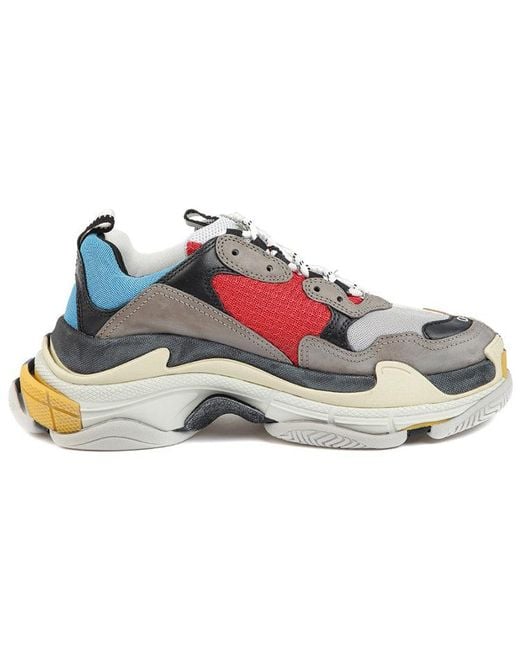 Balenciaga White Triple S Sneaker 'Split' for men