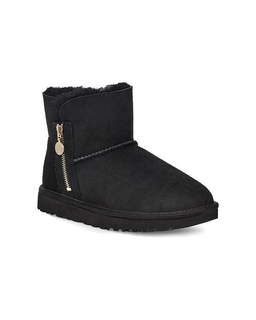 Ugg Black (Wmns) Bailey Zip Mini Fleece Lined
