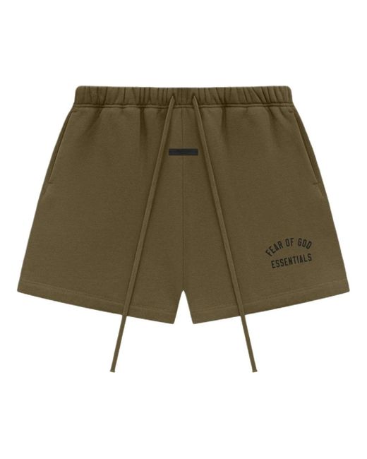 Fear Of God Green Fleece Soccer Short for men