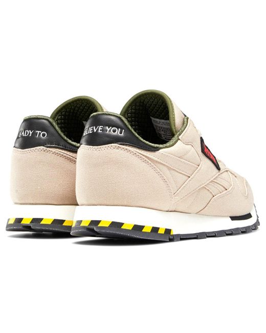 Reebok White Ghostbusters X Classic Leather 'Khaki Flight Suit' for men