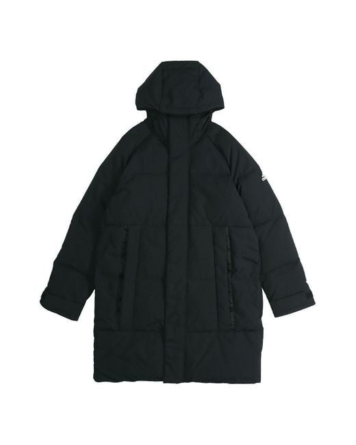 Adidas Black Puffer Down Winter Coat 'Core' for men