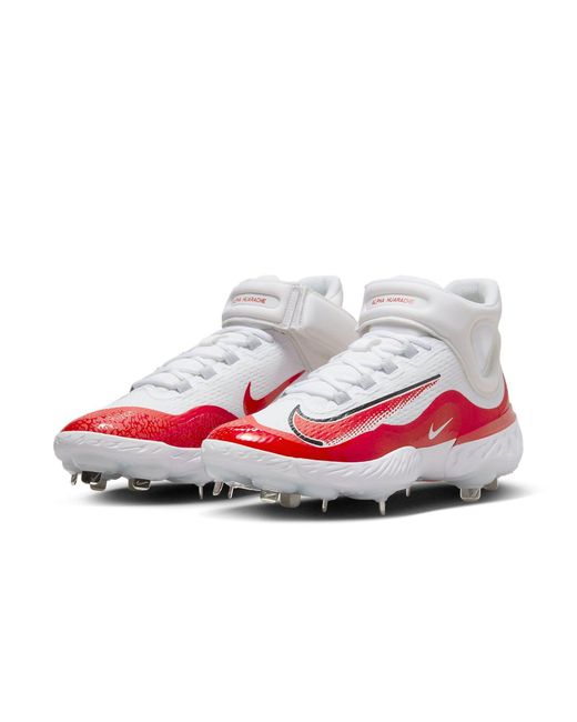 Nike Alpha Huarache Elite 4 Mid University' in White for Men | Lyst UK
