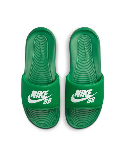 Nike Green Victori One Slide 'Lucky' for men